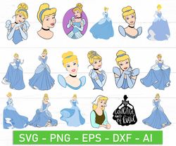 Cinderella svg, Cinderella eps, Cinderella dxf, Disney Princess svg, Disney Princess png, Cinderella Disney svg, Cindere