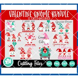 Gnome Valentines Svg, Valentines Day Svg, Valentines Bundle Svg