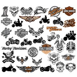 Harley Davidson Svg, Harley Motorcycle Svg, Harley Davidson Logo Biker Svg