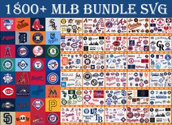 New MLB SVG Bundle 1800 MLB SVG, EPS, PNG, DXF for Cricut, Silhouette