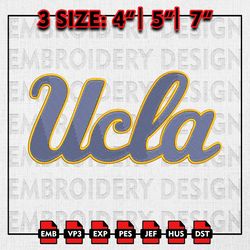 UCLA Bruins Football Team Embroidery file, NCAAF teams Embroidery, Machine Embroidery Patter Instant Download