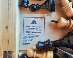 Soviet Grandmaster chess set 1980s - Grossmeisterskie weighted chess pieces USSR