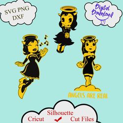 Bendy and the Ink Machine Alice Angel svg, files for cricut, silhouette,Crafting, supply, tool