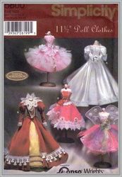 Digital - Vintage Simplicity 5800 Barbie Sewing Pattern - Wardrobe Clothes for Dolls 11-1/2" - Vintage 1980s - PDF