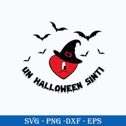 Un Halloween Sin Ti SVG, Heart Bunny  Witch Hat SVG, Bunny Halloween SVG