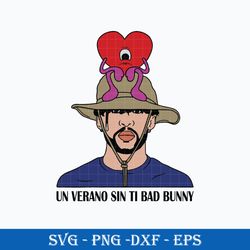 Un Verano Sin Ti Bad Bunny SVG, Bad Bunny SVG Sublimation Designs, Cut File