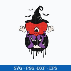 Bunny Heart Witch Hat SVG, Un Halloween Sin Ti SVG PNG DXF EPS File