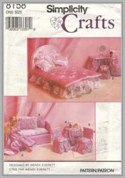 Digital - Vintage Simplicity 8158 Barbie Sewing Pattern - Furniture Dolls 11-1/2" - Vintage 1980s - PDF