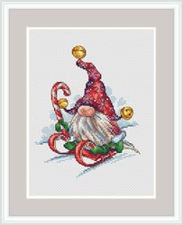 Gnome Cross Stitch Pattern Christmas Cross Stitch Pattern Winter Cross Stitch Pattern Christmas Decor