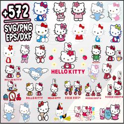 Hello Kitty bundle SVG, Hello Kitty svg eps png,  for Cricut, Instant Download