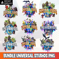 Universal Studio Png, Family Vacation 2022 Png, Universal Studios Family Png, Family Trip Png, Cartoon Character Png, Di