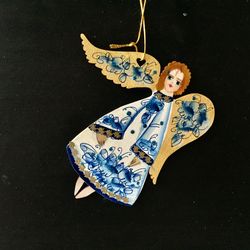 Angel | Traditional Russian toy | Height: 10 cm