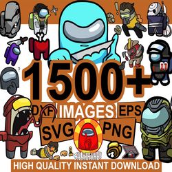 1500 Among Us SVG Bundle, Among Us Character SVG, Among Us Shirt SVG, Among Us Pets Hats, Impostor Svg, Among Us crewmat