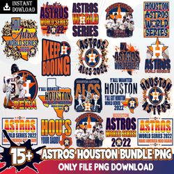 15 Astros PNG Files, Houston World Series Champions 2022 Bundle PNG File Digital Download, Astros World Series Champions