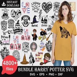4800 Harry Potter Mega SVG Bundle, Svg Files, Svg for Cricut, Svg for Shirts, Png, Instant Download, Svg Files for Cricu