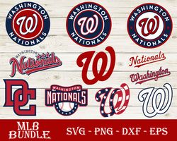 Washington Nationals Bundle SVG, Washington Nationals SVG, MLB SVG PNG DXF EPS Digital File