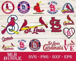 St. Louis Cardinals Bundle SVG, St. Louis Cardinals SVG, MLB SVG PNG DXF EPS Digital File