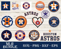 Houston Astros Bundle SVG, Houston Astros SVG, MLB SVG PNG DXF EPS Digital File