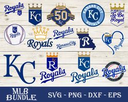 Kansas City Royals Bundle SVG, Kansas City Royals SVG, MLB SVG PNG DXF EPS Digital File