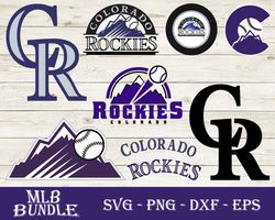 Colorado Rockies Bundle SVG, Colorado Rockies SVG, MLB SVG PNG DXF EPS Digital File