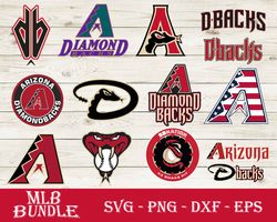 Arizona Diamondbacks Bundle SVG, Arizona Diamondbacks SVG, MLB SVG PNG DXF EPS Digital File