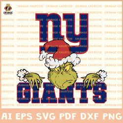 NFL Grinch New York Giants SVG, Grinch svg, NFL SVG Design, Giants SVG, Cricut, Silhouette, Digital Download
