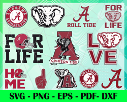 Alabama Crimson Tide Logo Svg, Eps, Png Instant, Digital, Print,