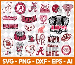Alabama Crimson Tide Logo Svg, Eps, Png Instant, Digital, Print,