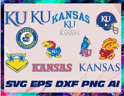 Kansas Jayhawks Ncaa Football Svg Eps Pdf Png, Cutting File, Sport