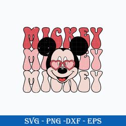 Mickey Mouse Love SVG, Mickey Valentine SVG,  Disney Valentine SVG