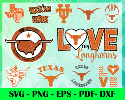 Texas Longhorns Logo Svg, Eps, Png Instant, Digital Print, Print, Svg