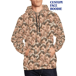 custom hoodie face photo print - your face on personalized hoodie - all over print