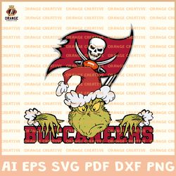 NFL Grinch Tampa Bay Buccaneers SVG, Grinch svg, NFL SVG Design, Buccaneers SVG, Cricut, Silhouette, Digital Download