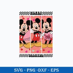 Mickey Mouse Valentines SVG, Mickey Heart Breaker SVG, Disney Valentine SVG