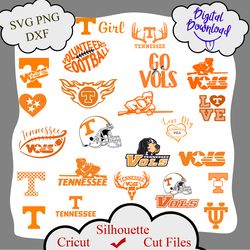 Tennessee Vols logo bundle, Tennessee Vols Logo, Tennessee Vols svg, Tennessee Vols logo, Tennessee Vols football cricut
