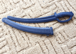 Saber toy vintage plastic Soviet blue sword weapon