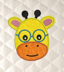 Baby giraffe face embroidery design 3 Sizes reading pillow-INSTANT D0WNL0AD