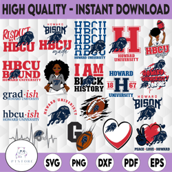 19 Files Howard University Svg, HBCU Teams svg, HBCU Football Svg, Sport Bundle Svg, Clipart