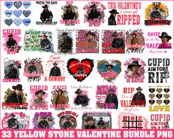 Valentine Yellowstone Png Bundle, Yellowstone clipart, Yellowstone Png, Yellowstone Sublimation, Yellowstone Logo Png