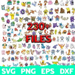 Pokemon Svg, Pokemon Bundle Svg, Movie Svg Bundle, Svg files for cricut, sublimation, SVG, Pokemon Svg, Clipart, Pokemon