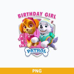 Paw Patrol Skye Everest Birthday Girl PNG, Paw Patrol Birthday PNG, Paw Patrol PNG