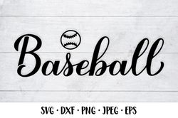 Baseball SVG. Sports typography design. Activity game SVG