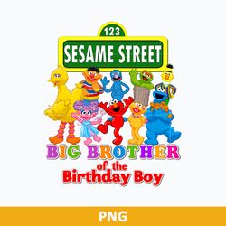 Big Brother Of The Birthday Boy PNG, Sesame Street PNG, Monster Friends PNG