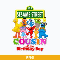 Cousin Of The Birthday Boy PNG, Sesame Treet PNG, Sesame Treet Character PNG Digital File