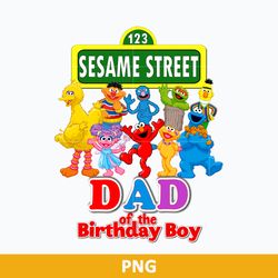 Dad Of The Birthday Boy PNG, Sesame Street PNG, Sesame Street Cartoon PNG Digital File