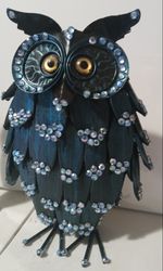 Turquoise Owl and Vase