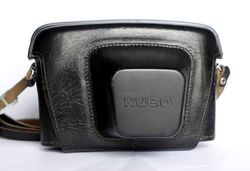 Genuine hard case camera bag for Kiev-4M with strap leather USSR 1/4