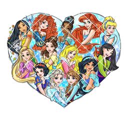 Princess Heart Png, Disney Png, Cartoon Png, All Princess Png