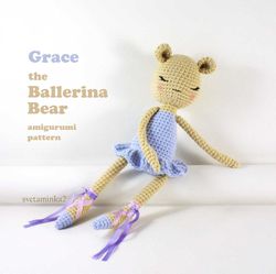 ballerina crochet pattern amigurumi ballerina pattern bear crochet pattern