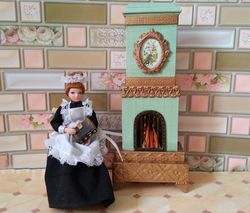 1:12 scale.fireplace for dollhouse handmade.